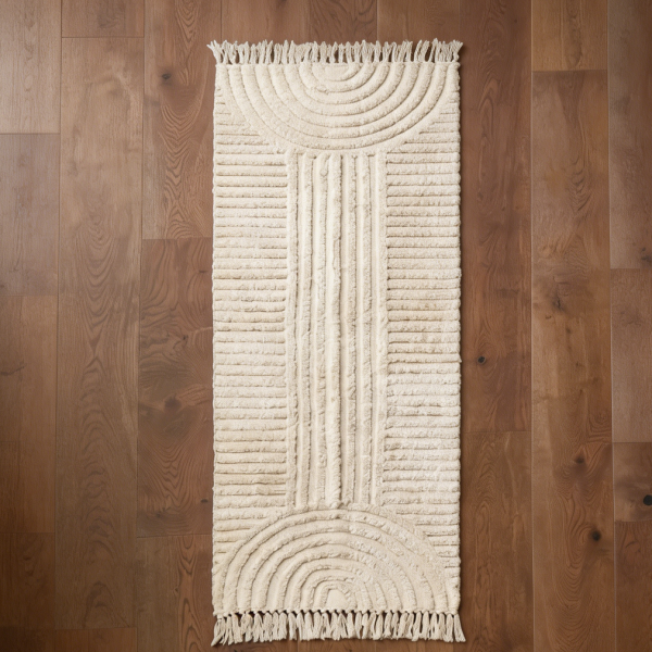 Boho Cotton Tassel Washable Runner Rug